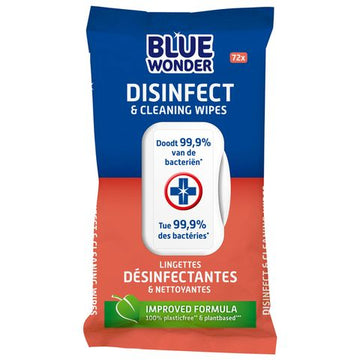 Blue Wonder Desinfectie doekjes (72 stuks)