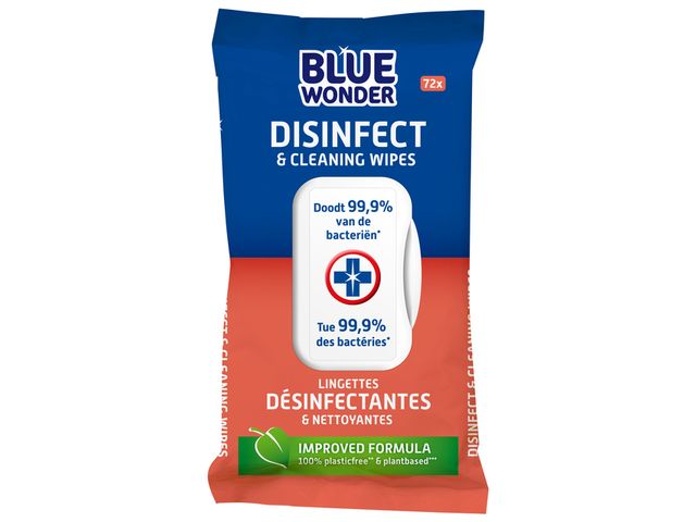 Blue Wonder Desinfectie doekjes (72 stuks)