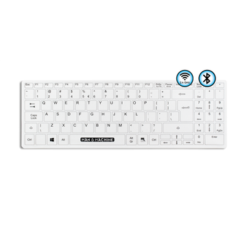 Its Cool Flat Wireless Keyboard (hygienic white)
