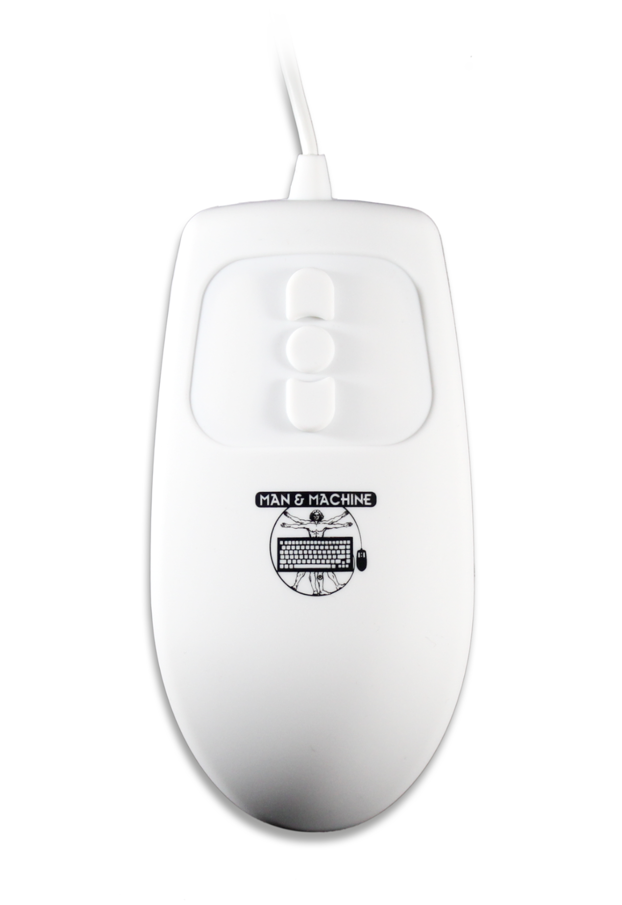 Muis Mighty Mouse 5 Wit/zwart