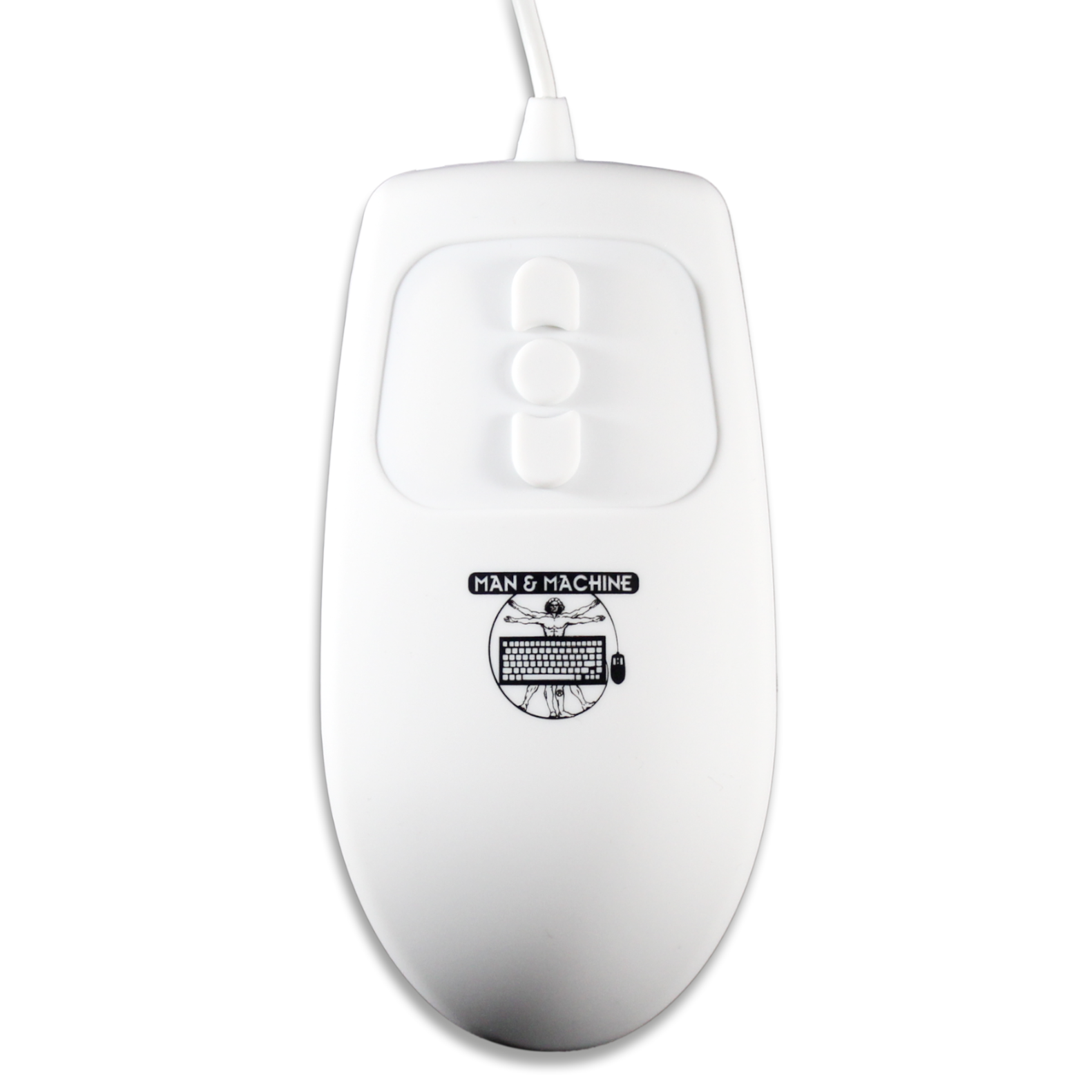 Muis Mighty Mouse 5 Wit/zwart